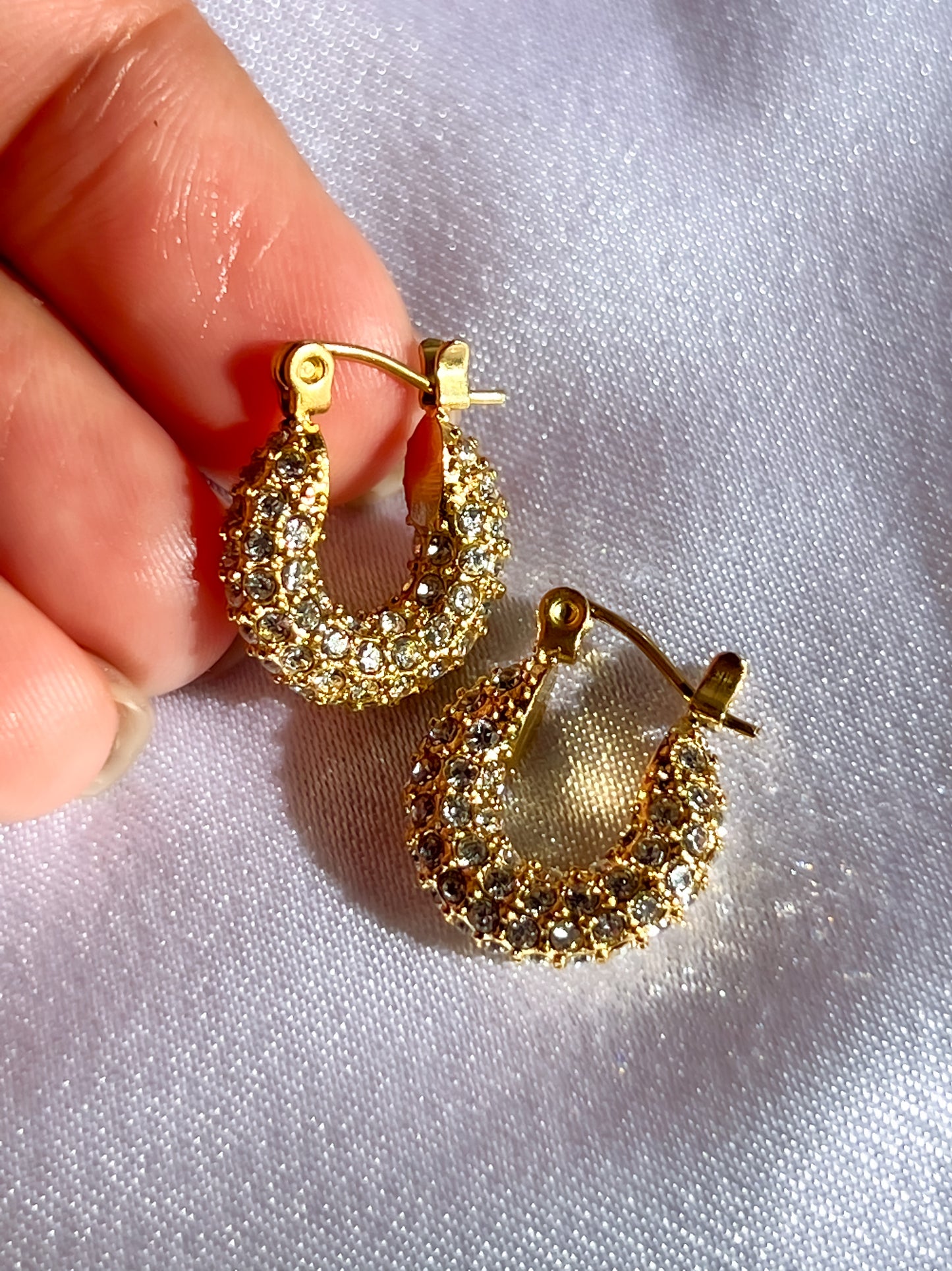 MINI CIRCON SHINE HOOPS