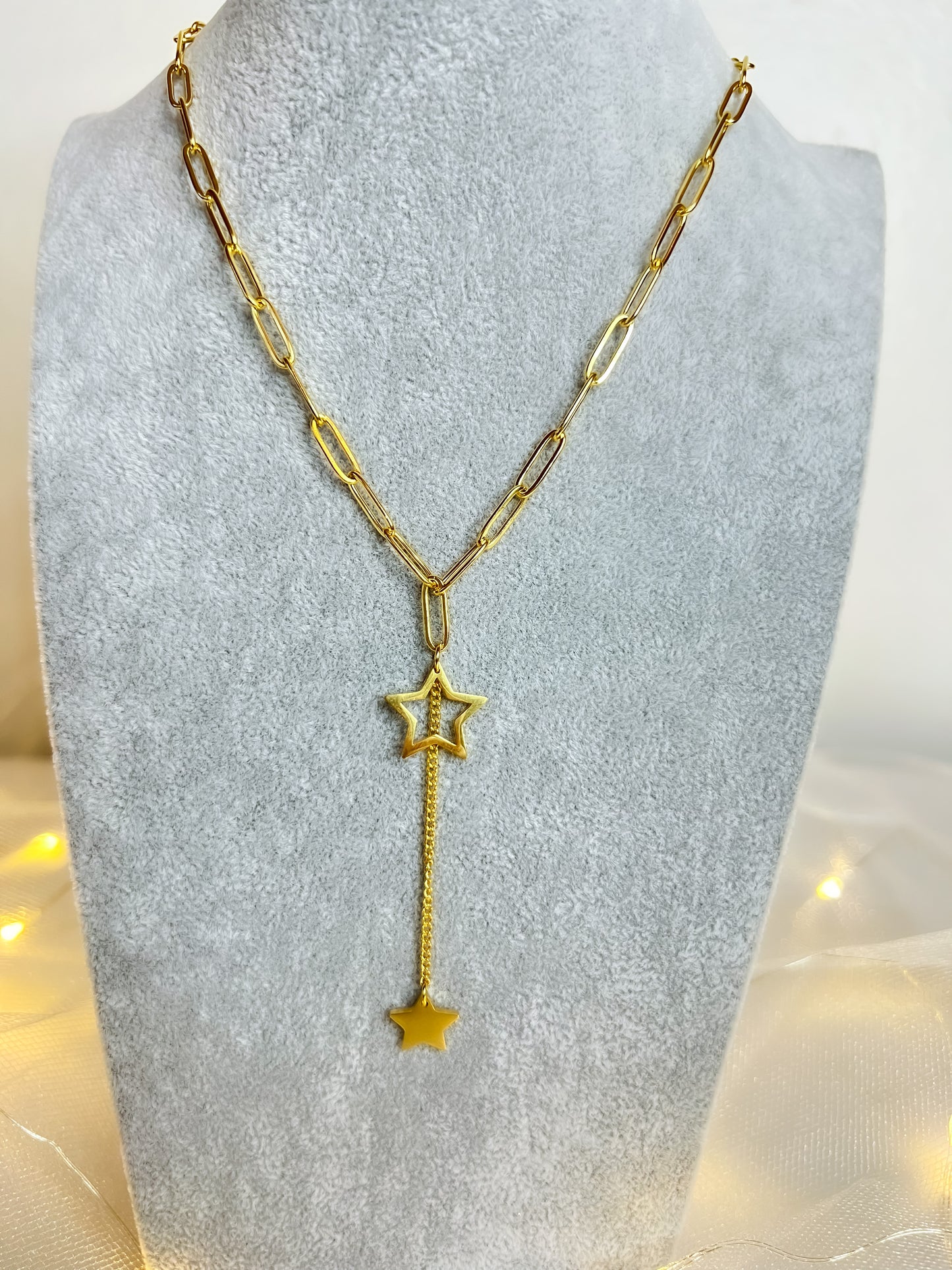 DOUBLE STAR NECKLACE