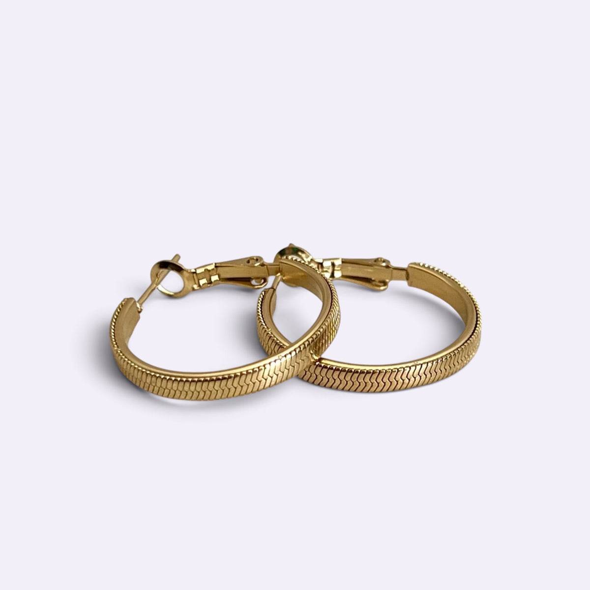 SERPENT GOLD HOOPS