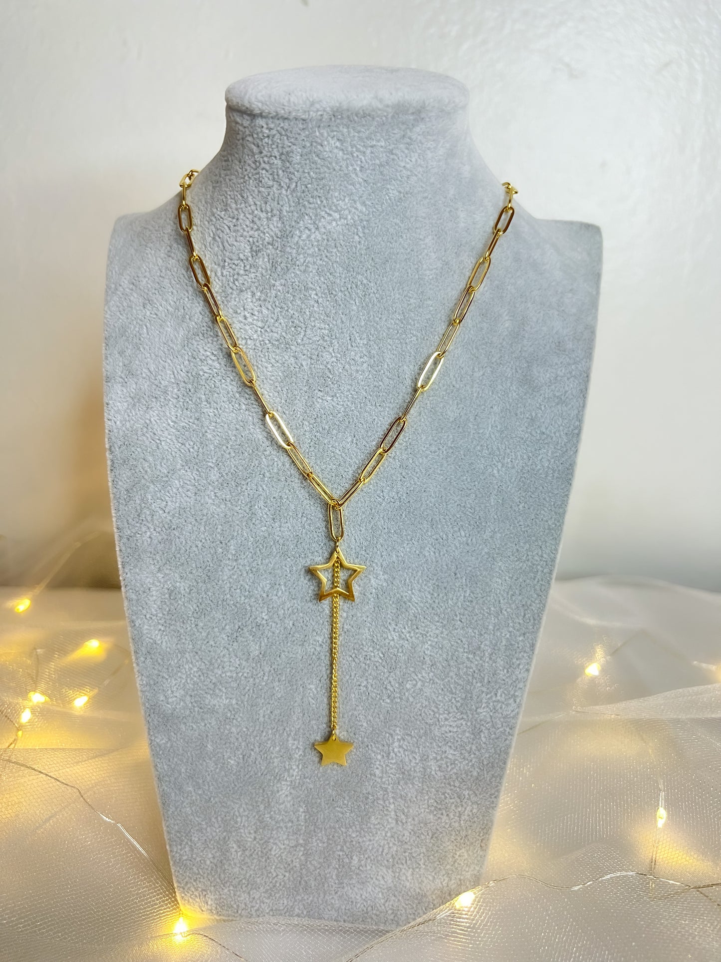 DOUBLE STAR NECKLACE